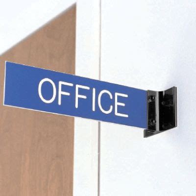 metal wall brackets for corridor signs.|wall mounted hanging sign.